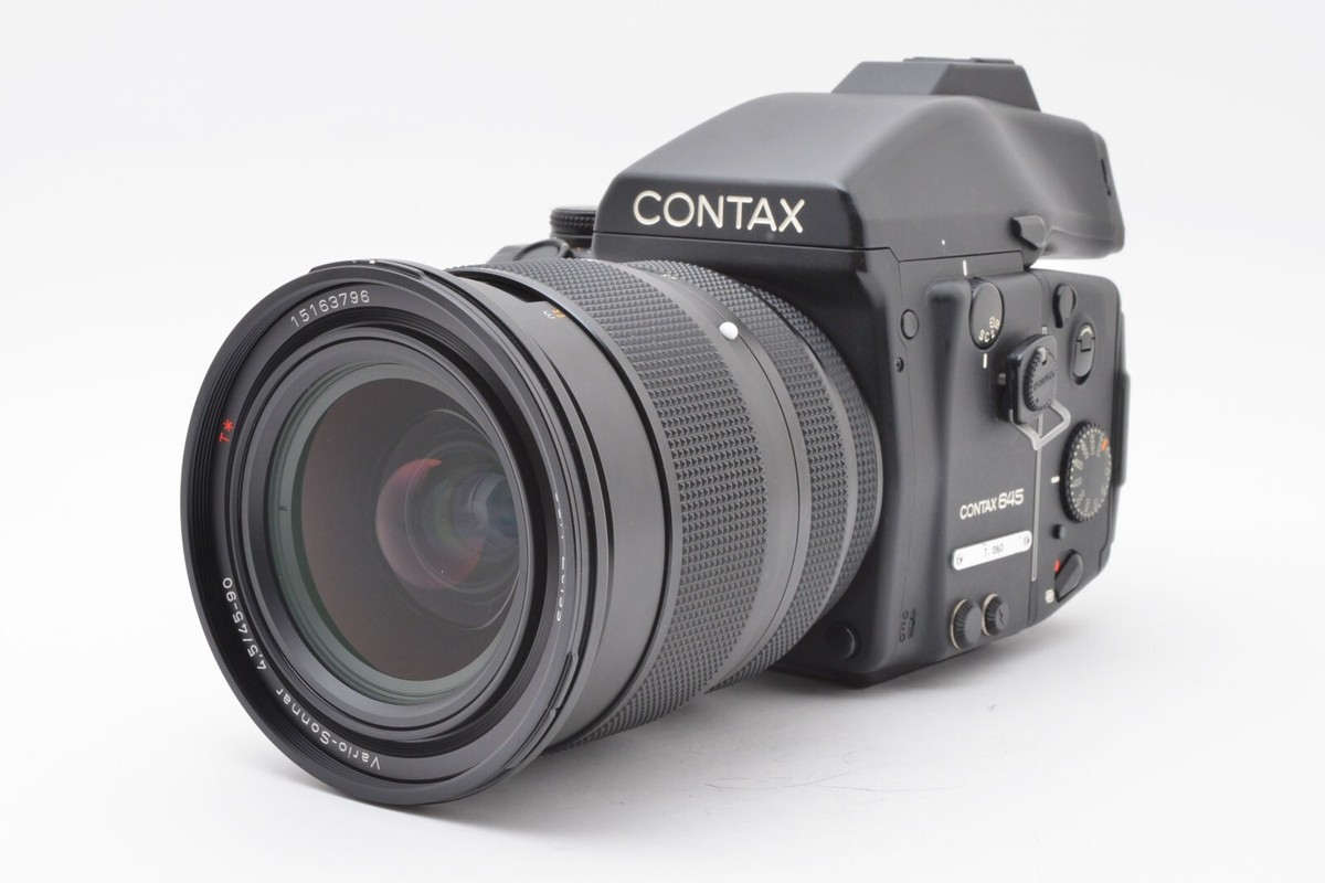 Near Mint】Contax 645 Camera & 45-90mm f/4.5 Lens +extra MFB