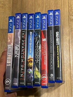 Playstation 4 - PS4, 8 games - MGS, Assassins, Mirror's Edge, Horizon, Ratchet