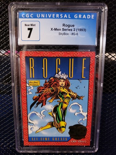 ROGUE X-MEN SERIES 2 SKYBOX IMPEL 1993 GOLD FOIL CARD #G-6 CGC 7 GRADE NICE