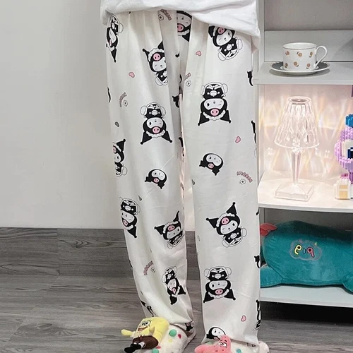 KT Cinnamoroll Kuromi My Melody Pochacco Women Pajama Pant Home Trousers - Picture 4 of 30