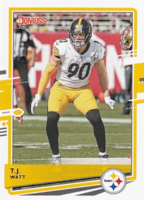 2020 DONRUSS VARIATIONS T.J. WATT PITTSBURGH STEELERS FOOTBALL - E2121