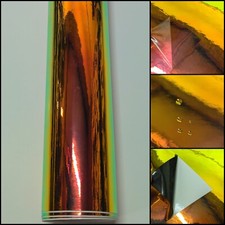 Mirror Rainbow Chrome Ammolite Green/Orange/Gold Vinyl Car Wrap - AIR FREE Film