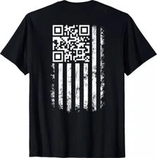 Funny QR Scan Me President Trump 4547 Trump Dancing Code ( ON Back ) T-Shirt