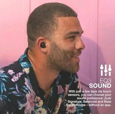 JLab Go Air Pop Ear Buds Bluetooth Wireless Black TWS IPX4 Compact 0905