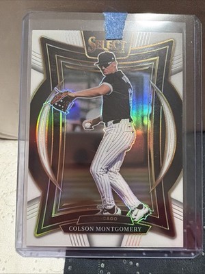 2025 Panini Select Colson Montgomery #40 Concourse White Prizms /99 RC White Sox
