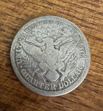 1899 P Barber Silver 1/4 Quarter Dollar 25 Cents USA In VF.see Photos
