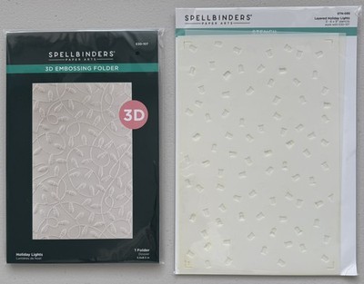 Spellbinders - Holiday Lights - 3D Prägefolder & geschichtete Urlaubsschablone