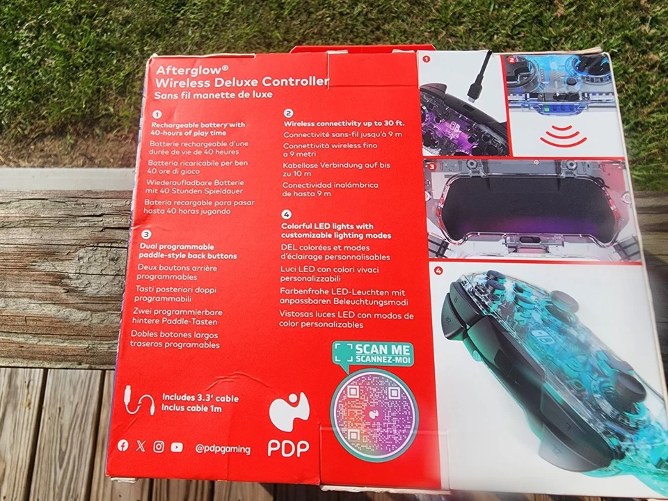 PDP Afterglow Prismatic Wireless Deluxe Controller for Nintendo Switch - Image 2 of 4