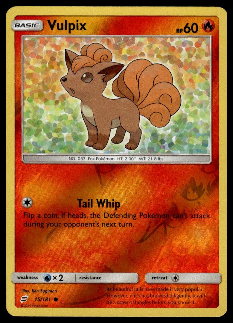 Vulpix #15/181 SM - Team Up tcg Pokemon