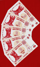 Moldova Lot of FIVE (5) x 10 Lei 2009 UNC Note - King Stephen The Great (P-22a)