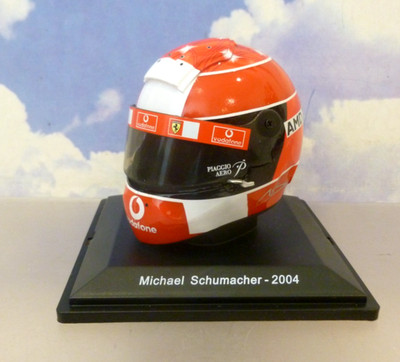 CENTURIA/SPARK 1/5 AGV F1 FORMULA 1 RACE HELM MICHAEL SCHUMACHER FERRARI 2004