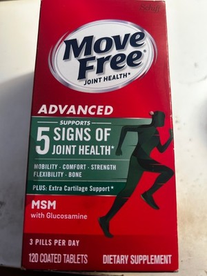 Move Free Advanced Plus MSM with Glucosamine & Chondroitin Joint Tablets -...