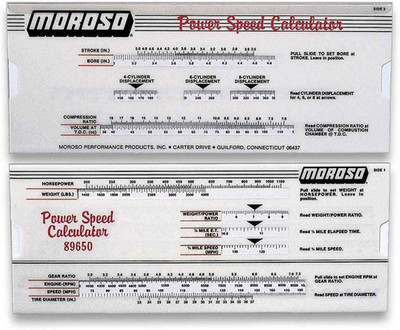 - 89650 POWER-SPEED CALCULATOR