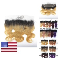 Forawme Brazilian Virgin Hair 13x4 Body Wave Lace Frontals Pre Plucked 18in