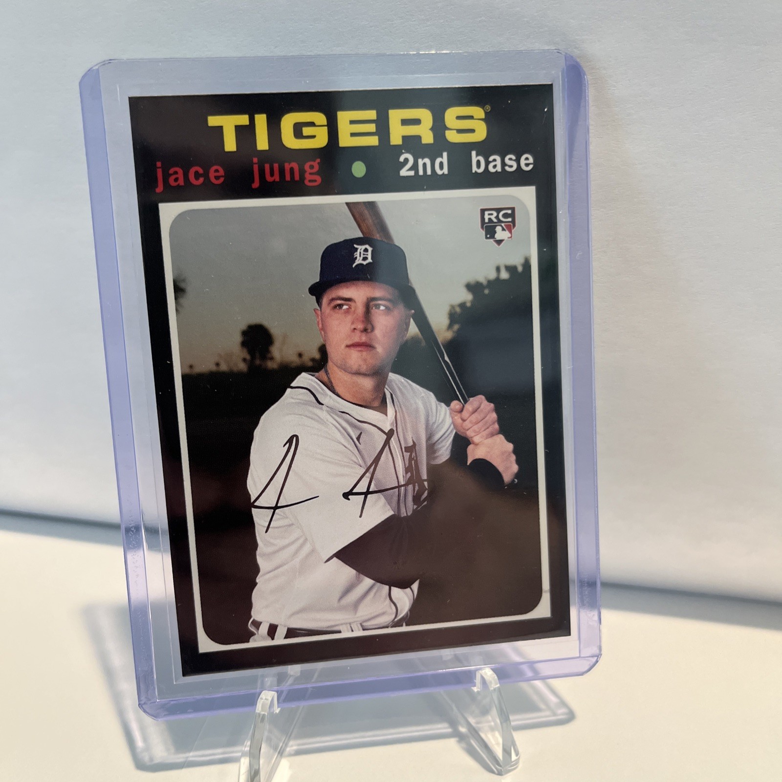 2025 Topps Heritage Jace Jung (RC) 25th Anniversary Holographic #H25-20 Tigers