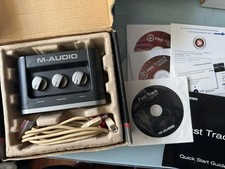 M-Audio Fast Track USB Audio Recording Interface Complete in Box w/ Cables