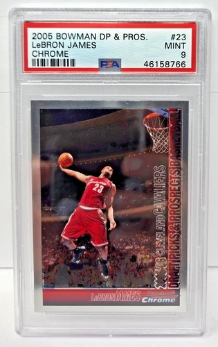 2005 Bowman Chrome HOF Star - LEBRON JAMES Basketball Card PSA 9 MINT