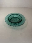 Jeannette Ultramarine Ultra Marine Swirl Butter Dish Bottom Depression Glass