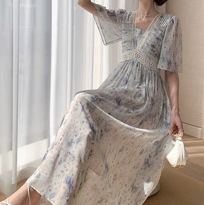 Women's summer Dress，daisy pattern