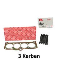 Zylinderkopfdichtung 3 Kerben+Schrauben FüR VW T3 1.7D 033103383M 891.398 Elring