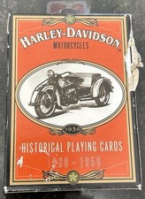 HARLEY DAVIDSON Playing Cards Deck Historical Motorcycles New/Sealed 1997