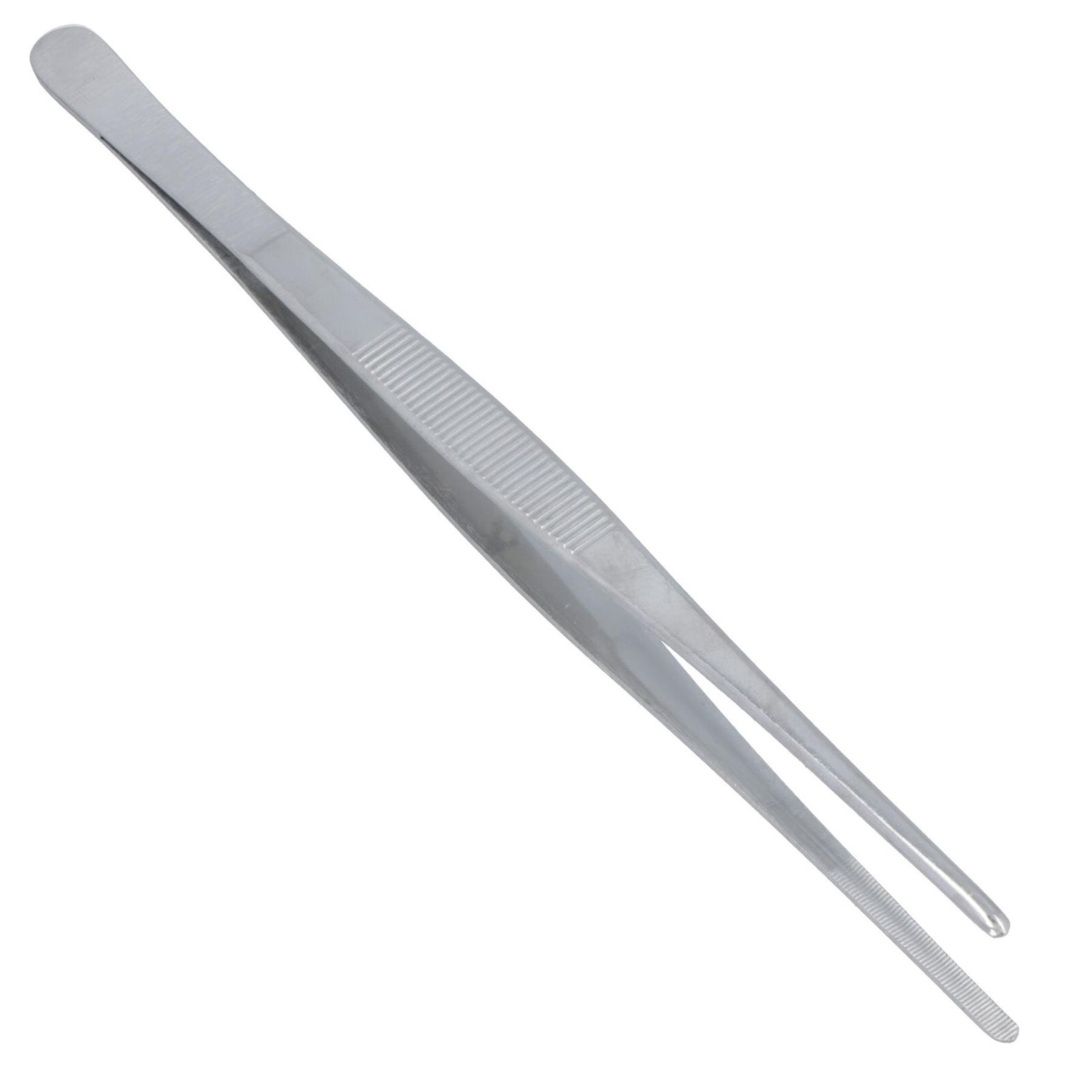 25cm Straight Stainless Steel Feeding Tongs Reptiles, Fish, Lizard, Snake, Bird