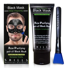 SHILLS Blackhead Remover, Pore Control Skin Cleansing, Purifying Bamboo Charcoal
