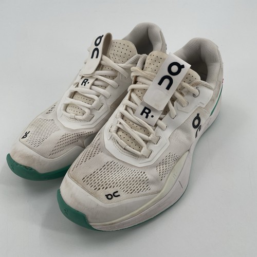 On Cloud The Rodger Pro White/Green Tennis Sneakers Shoes - Mens Size US 10 - Picture 4 of 20