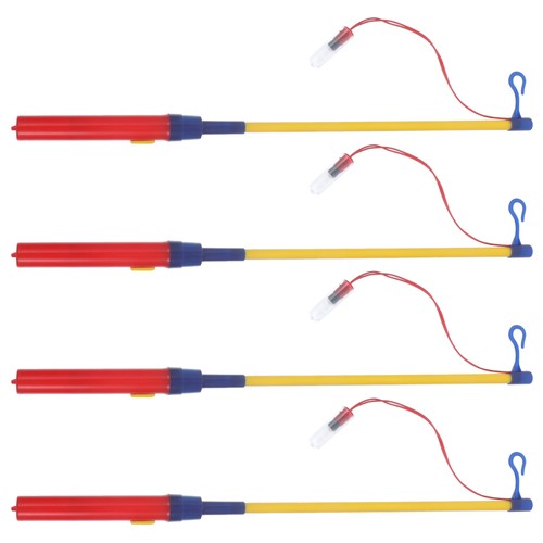 4 PCS Lantern Stick Glow Flashing Wands Child Sticks with Hooks Paper Pole - Picture 9 of 12