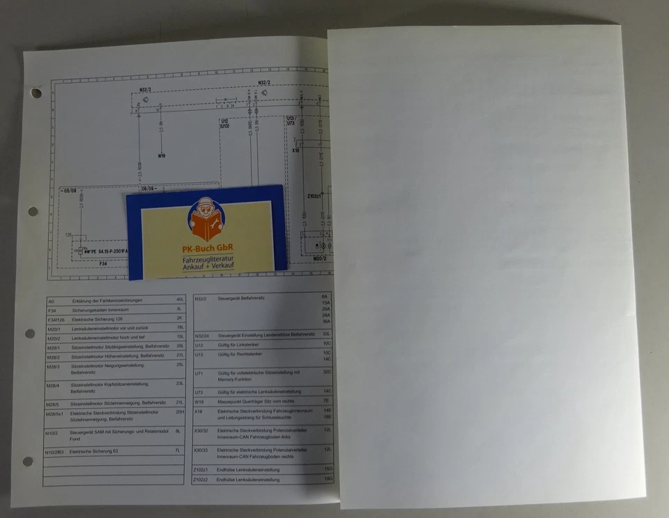 Esquemático Mercedes-Benz W204 Unidad de Control Asiento Copiloto Tipo 204 Stand - Imagen 2 de 2