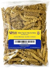 Birds LOVE Natural Healthy Tips and Tails Millet for All Birds Parrots 1lb