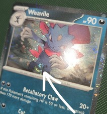 FART WHOLE SWIRL 🌀💫 Weavile 021 Cosmos Holo Mega Evolution Promo Pokemon Card