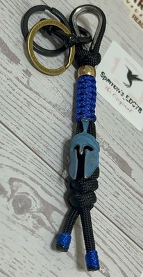 Sparrow s EDC knife lanyard / Keychain Spartan Helmet Bead