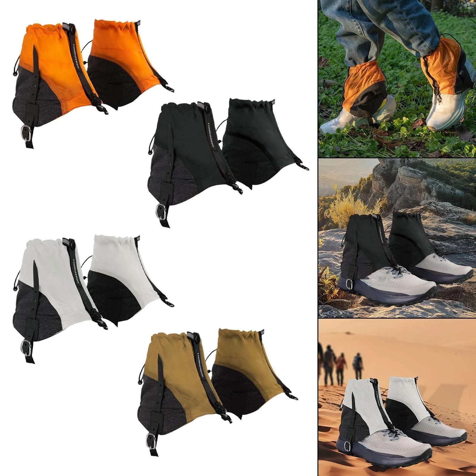 Leg Ankle Gaiters Waterproof Wear Resistant Lightweight Outdoor Low Gaiters for
Opens in a new windo