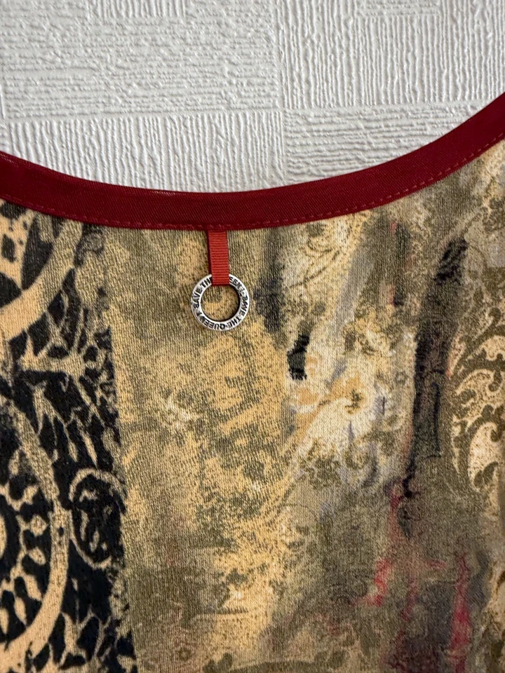 Vestido ajustado sin mangas abstracto multicolor SAVE THE QUEEN para mujer talla L de colección Foto 4 de 4