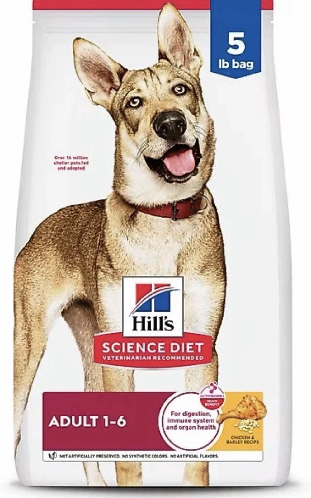 Hill's Science Diet Adult Chicken & Barley Recipe Dry Dog Food, 5 lb bag