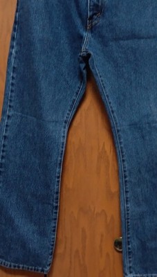 Levi's Bootcut Blue Denim Jeans Medium Wash Regular Fit Logo Accents Men