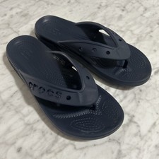 Crocs Baya Sandals Women's size 7 Blue Comfort Thong Flip Flop Slip On