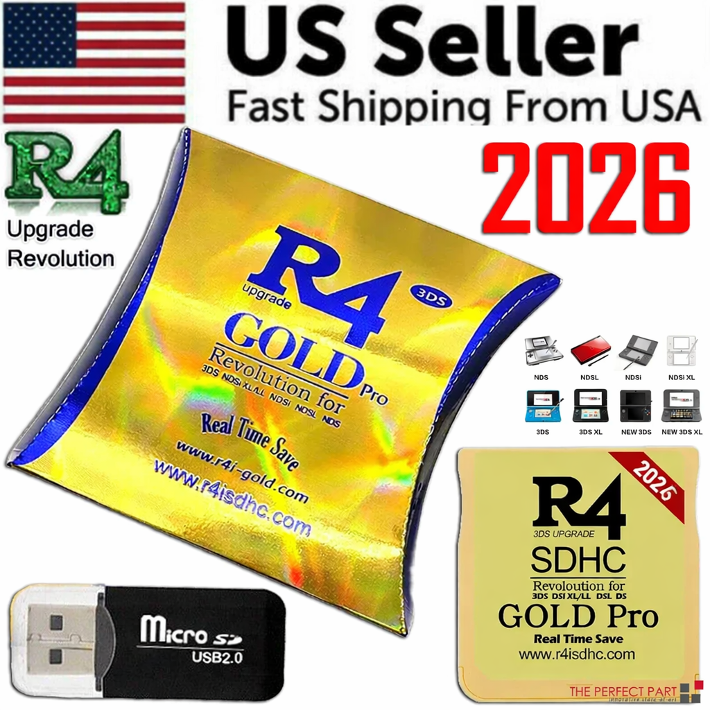 2026 Version R4 Gold Pro SDHC R4i For DS/3DS/2DS Revolution
