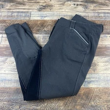 Piper By SmartPak Womens Pants Horse Riding Equestrian Breeches Gray 34L 34 Long