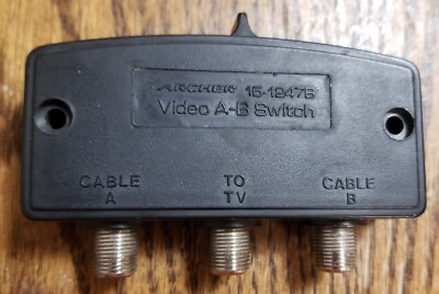 Archer Video A-B Switch Cable Coaxial Model 15-1247B Radio Shak Used ...
