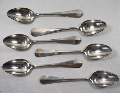 6 LÖFFEL METALL SILBER CHRISTOFLE MIT MONOGRAMM 21 CM