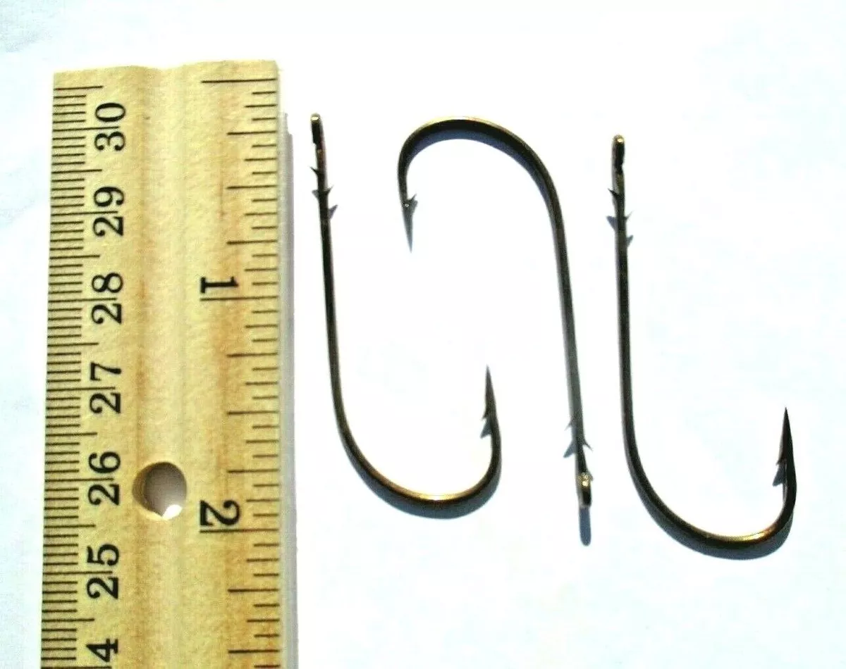 25ct Needle Point 4/0 TEXAS RIG Bass Fishing HOOKS Round Bend Sproat Worm  Hook