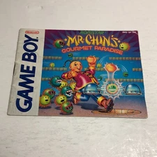 Mr. Chin's Gourmet Paradise Instruction Booklet ONLY! (Game Boy, GB) Manual