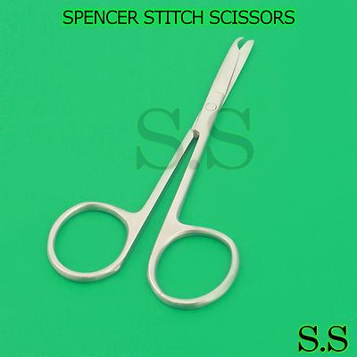 3× Surgical Medical Littauer Spencer Stitch Scissor 3.5'' BL/BL Suture Veterinary