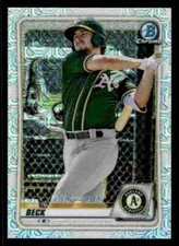 2020 Bowman Chrome Prospects Mojo Austin Beck #BCP-16 - Oakland Athletics