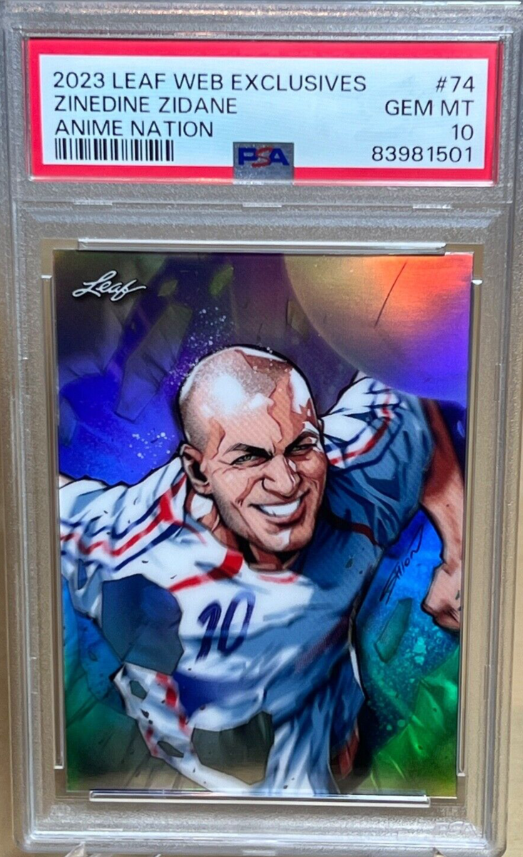 ZINEDINE ZIDANE * PSA 10 */117 * 2023 LEAF ANIME NATION ZINEDINE ZIDANE * PSA 10 */117 * 2023 LEAF ANIME NATION