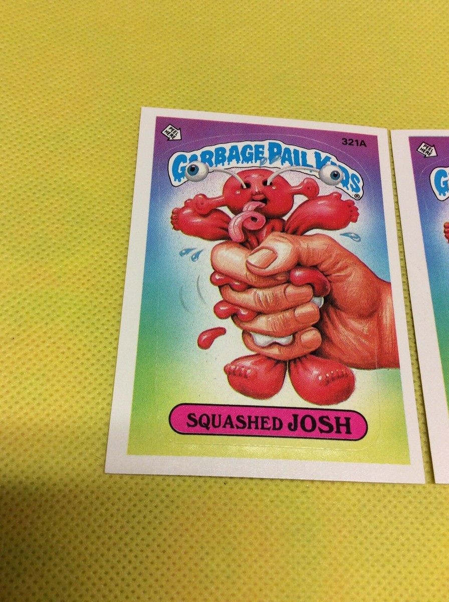 1987 Topps Garbage Pail Kids Series 8 - Squashed JOSH 321a Squoze