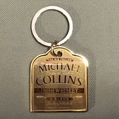 Vintage New Unused Key Chain of MICHAEL COLLIINS IRISH WHISKEY,  THE BIG FELLOW 
