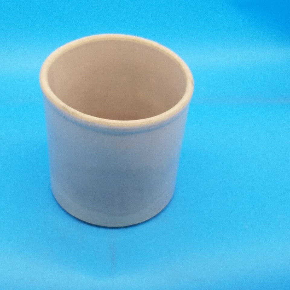 Vintage Painted Pottery Crock Utensil Holder Country Kitchen Decor